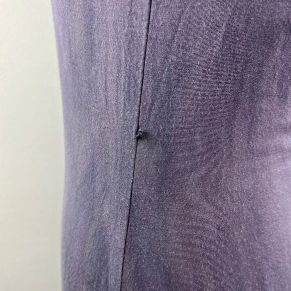 YOGI Purple Green Tie-Dye Sleeveless Scoop Neck Maxi Dress w/ Shelf Bra Size S - Picture 7 of 9